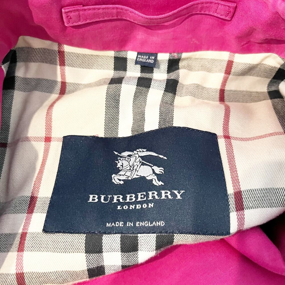 Burberry Pink Trench Coat - Picture 2 of 12
